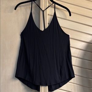 Lululemon Athletica Black Asymmetrical Backless Camisole